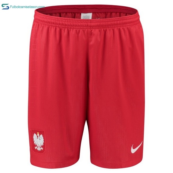 Pantalones Polonia 2ª 2018 Rojo